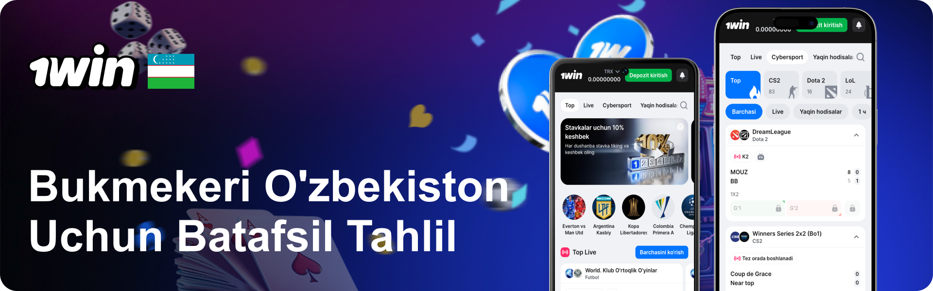 1Win Bukmekeri: O'zbekiston Uchun Batafsil Tahlil